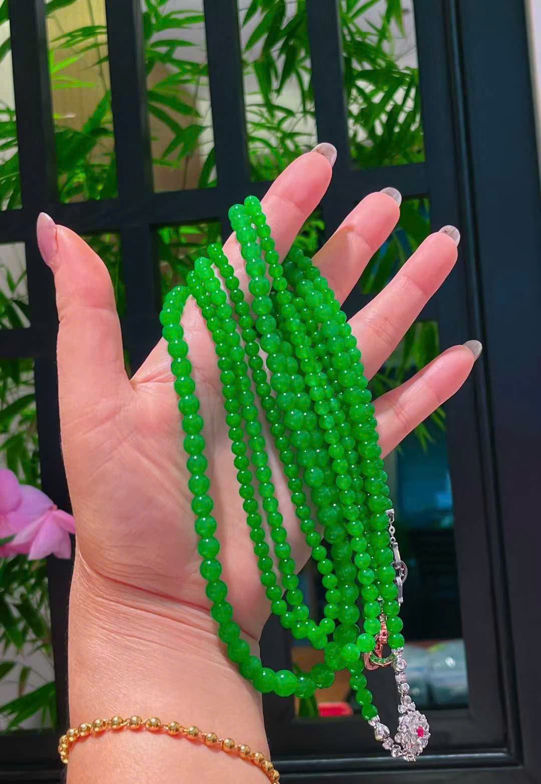 Chuỗi 108 Hạt Ngọc Phỉ Thúy